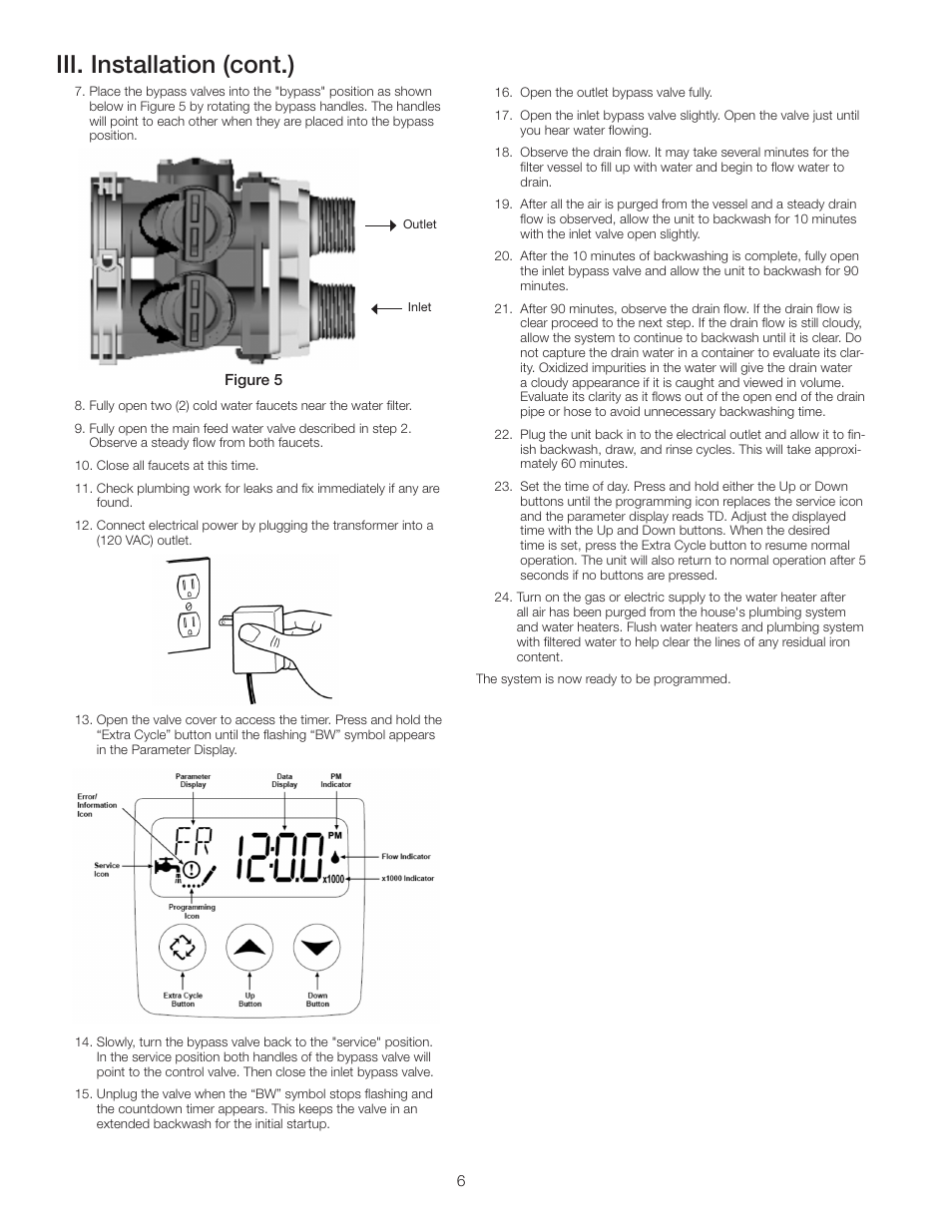 Iii. installation (cont.) | Watts PWBWIRONZ User Manual | Page 6 / 8