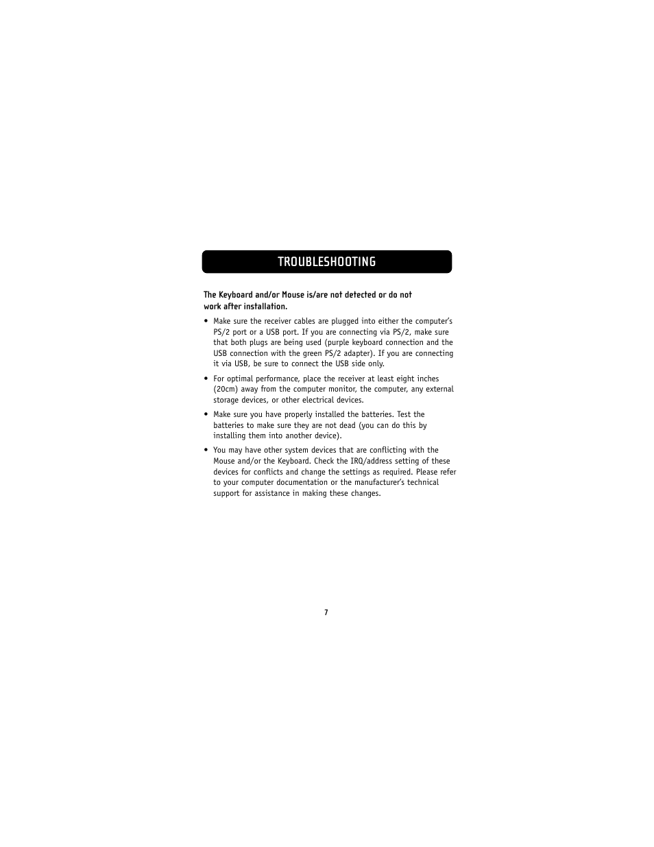 Troubleshooting | Belkin F8E832-BNDL User Manual | Page 9 / 16