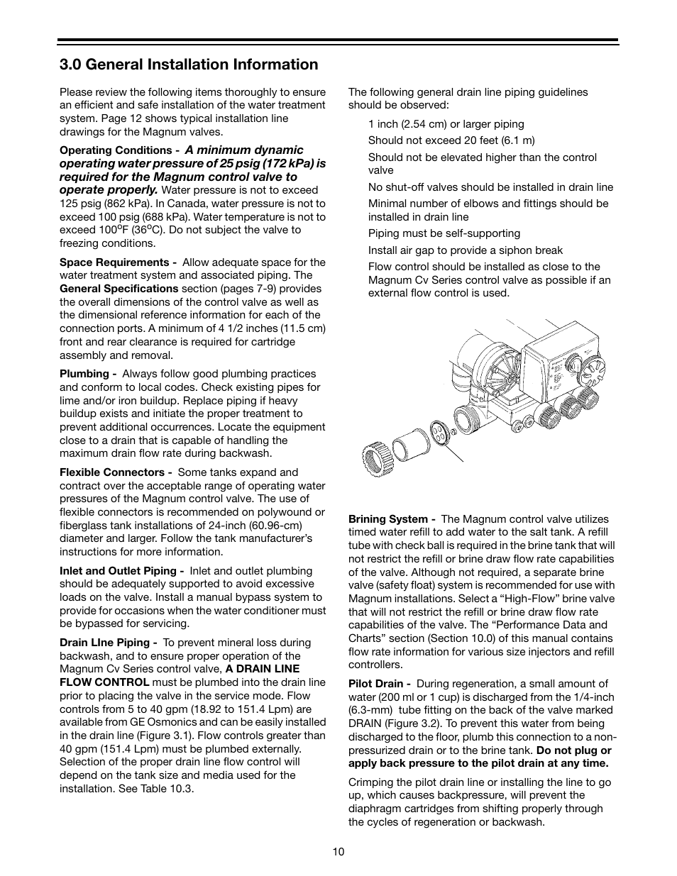 0 general installation information | Watts Autotrol Magnum (CV+ Series) User Manual | Page 14 / 86