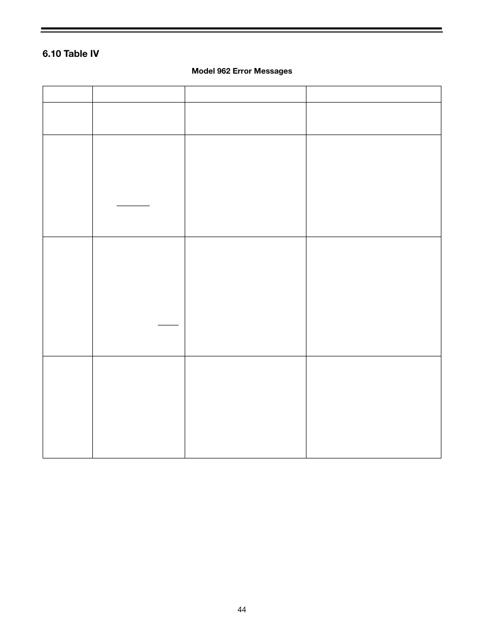 10 table iv | Watts Autotrol Magnum (CV+ Series) User Manual | Page 48 / 86