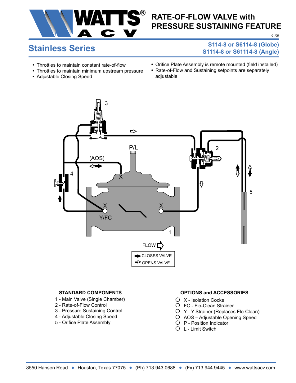 Watts S1114-8 User Manual | 1 page