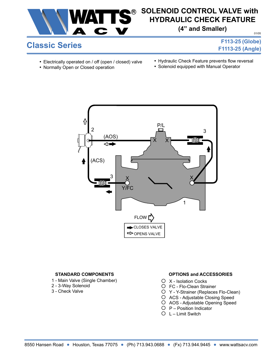 Watts F1113-25 User Manual | 1 page