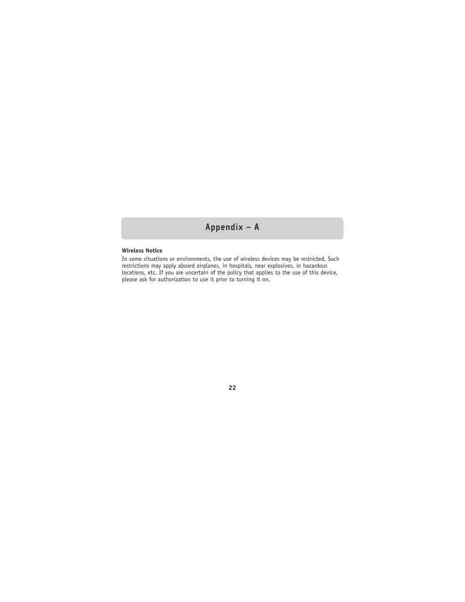 Appendix – a | Belkin Bluetooh Hands-Free Headset F8V9017 User Manual | Page 23 / 24