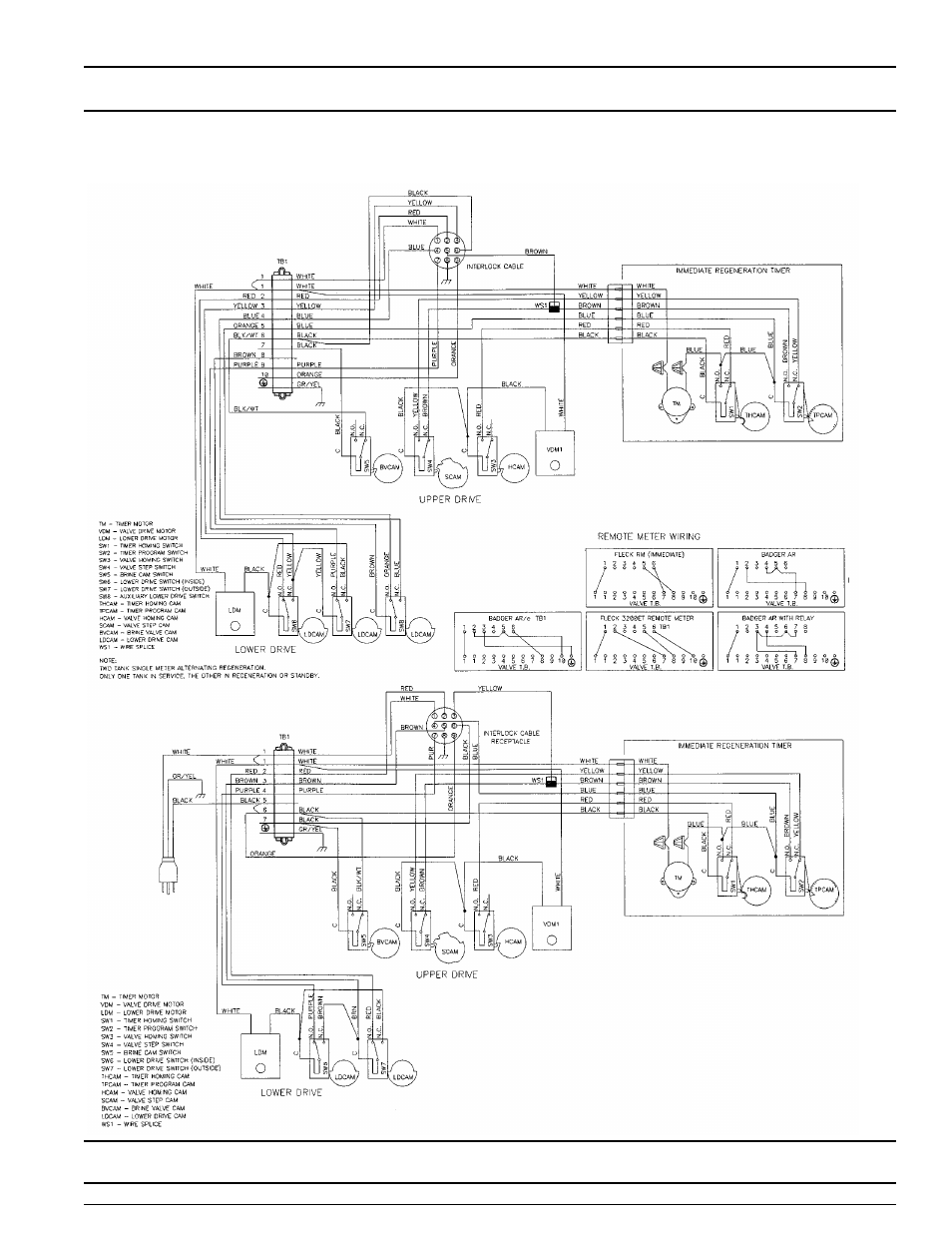 Valve wiring | Watts Fleck 3900 Brass Valve User Manual | Page 27 / 34