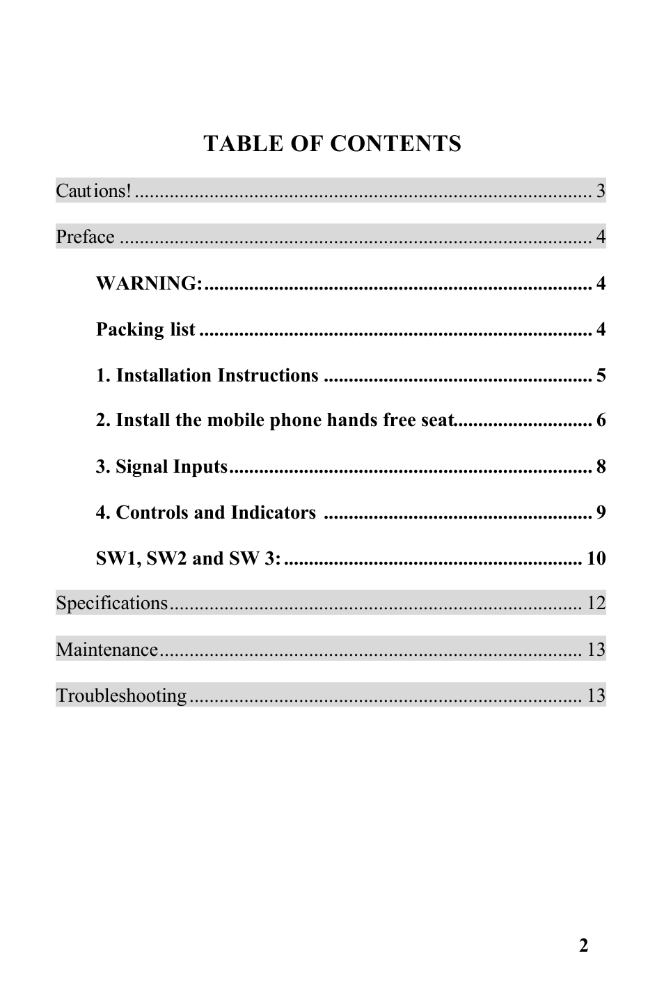 Audiovox RVMPKG2 User Manual | Page 2 / 15