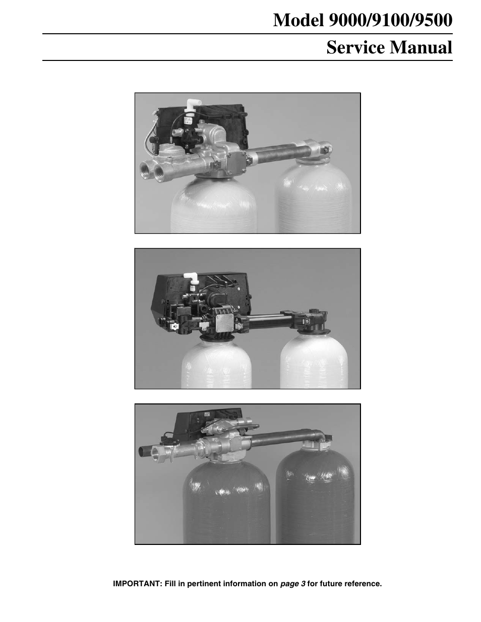 Watts Fleck 9500 Twin Brass Valve User Manual | 56 pages