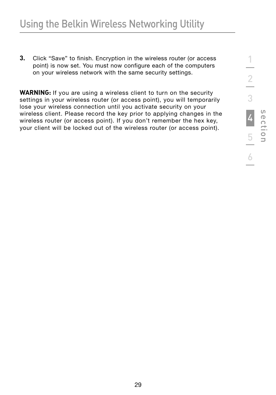 Using the belkin wireless networking utility | Belkin F5D8053 User Manual | Page 31 / 48