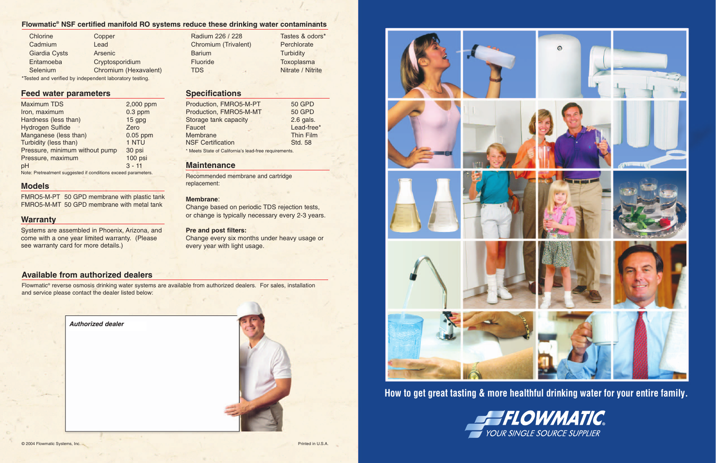 Watts FMRO5-M-PT User Manual | 2 pages