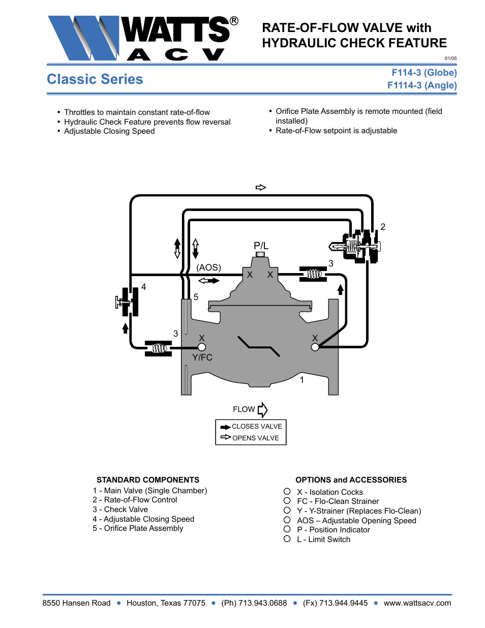 Watts F1114-3 User Manual | 1 page