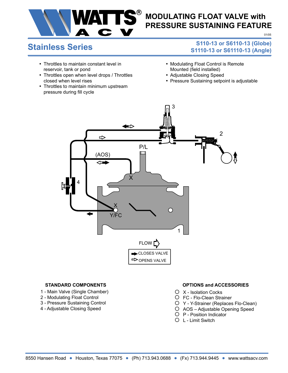 Watts S1110-13 User Manual | 1 page