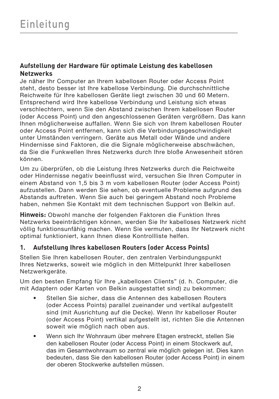 Einleitung | Belkin F5D8053EA User Manual | Page 100 / 291