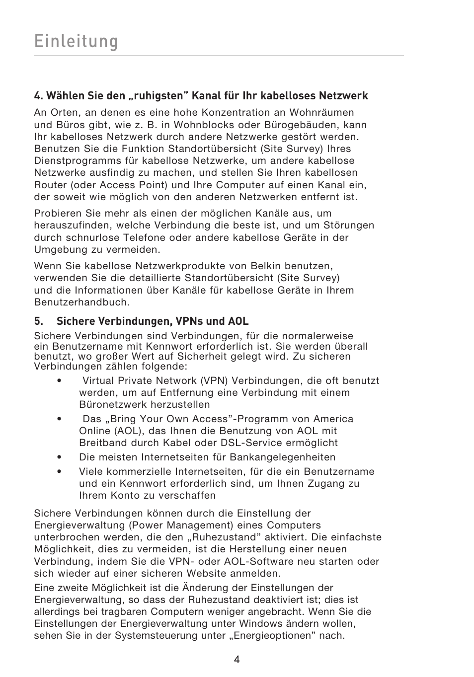 Einleitung | Belkin F5D8053EA User Manual | Page 102 / 291