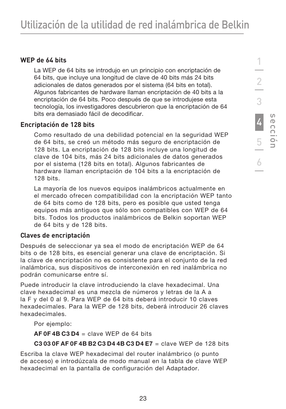 Se cc ió n | Belkin F5D8053EA User Manual | Page 218 / 291