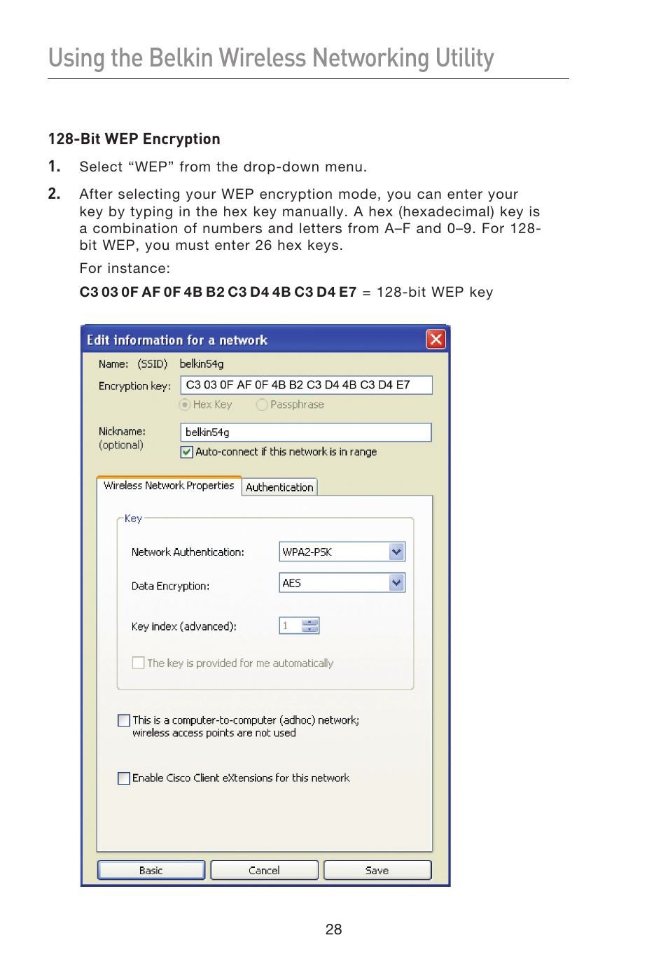 Using the belkin wireless networking utility | Belkin F5D8053EA User Manual | Page 30 / 291