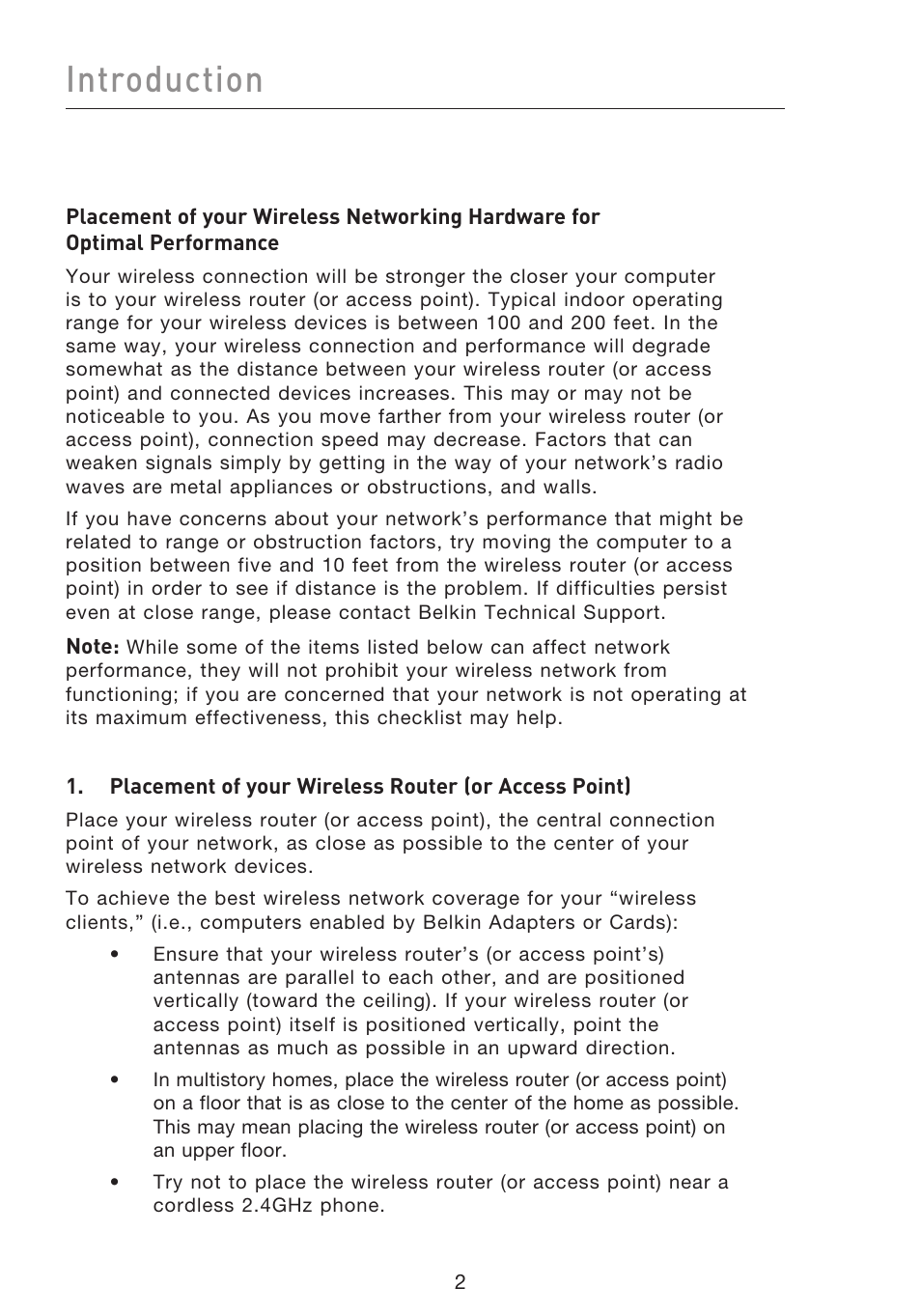 Introduction | Belkin F5D8053EA User Manual | Page 4 / 291