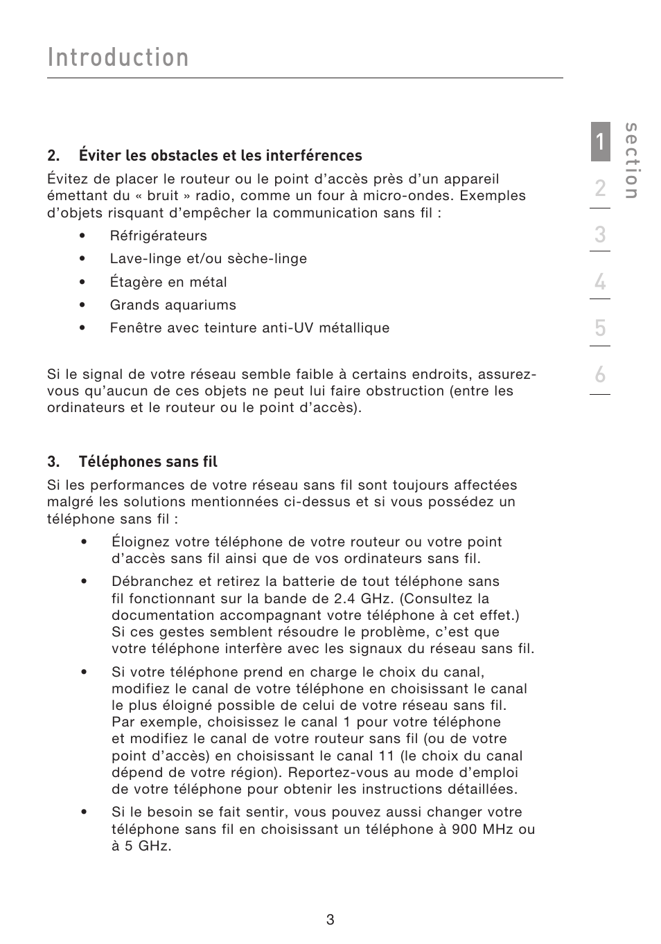 Introduction, Se ct io n | Belkin F5D8053EA User Manual | Page 53 / 291