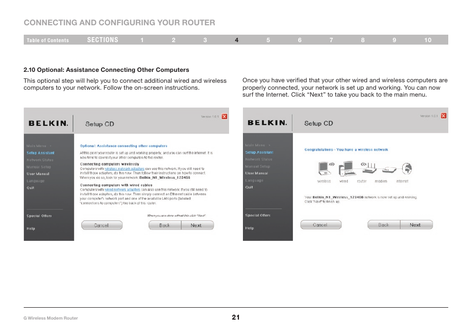 Belkin F5D7634-4A-H User Manual | Page 23 / 94