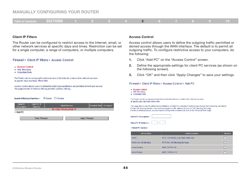 Belkin F5D7634-4A-H User Manual | Page 46 / 94