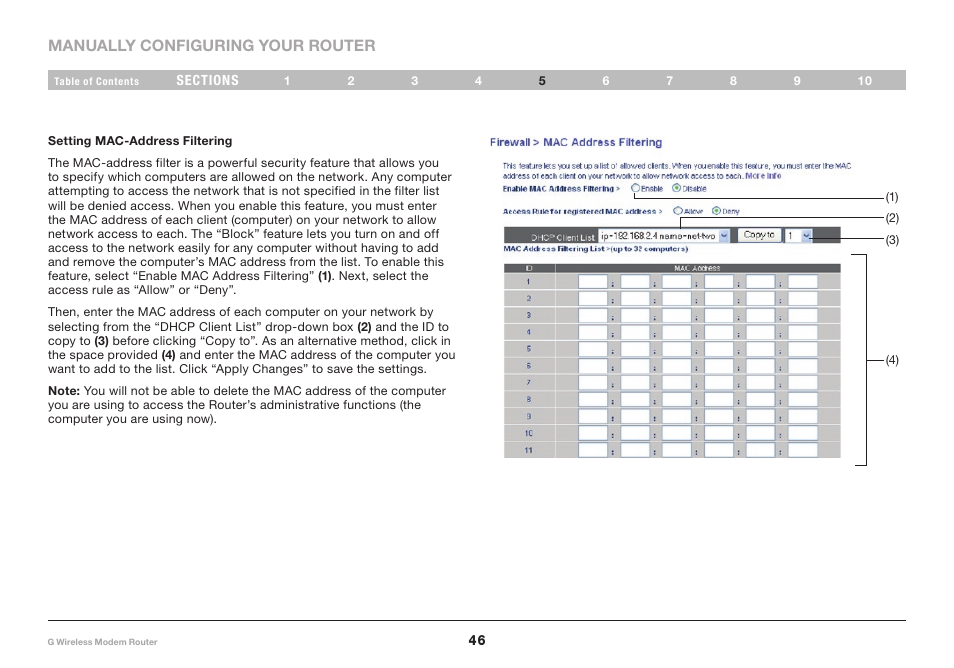 Belkin F5D7634-4A-H User Manual | Page 48 / 94