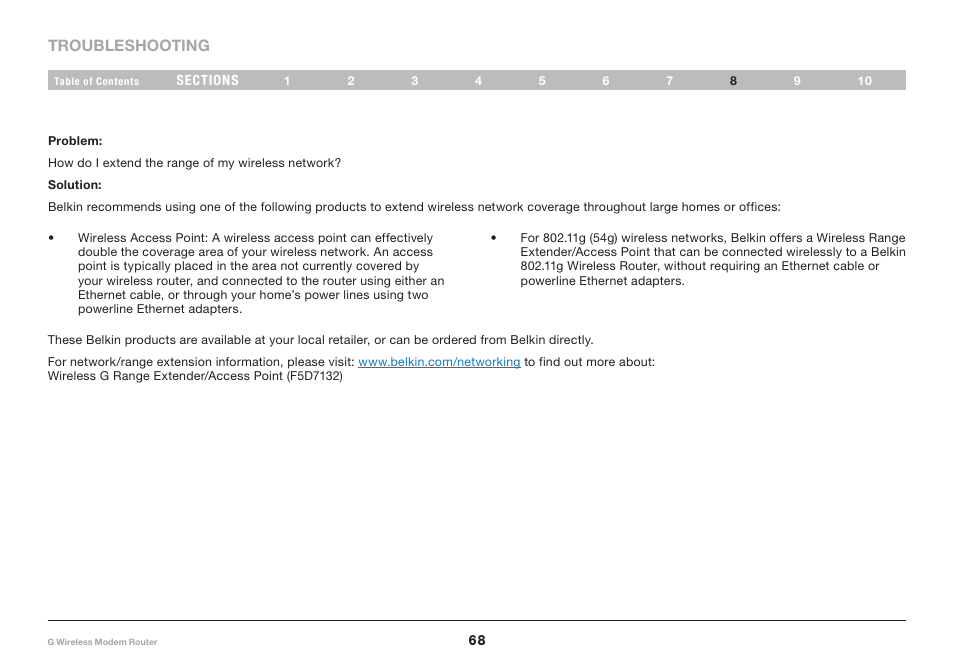 Belkin F5D7634-4A-H User Manual | Page 70 / 94