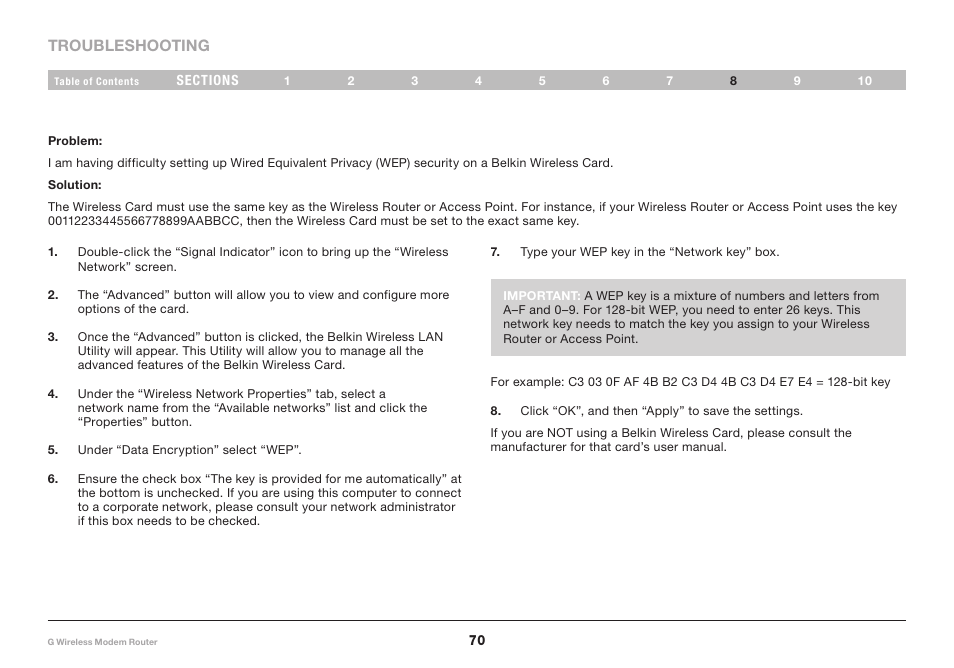 Belkin F5D7634-4A-H User Manual | Page 72 / 94