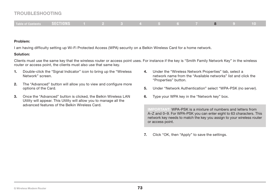 Belkin F5D7634-4A-H User Manual | Page 75 / 94