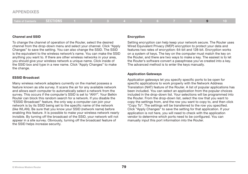 Belkin F5D7634-4A-H User Manual | Page 81 / 94