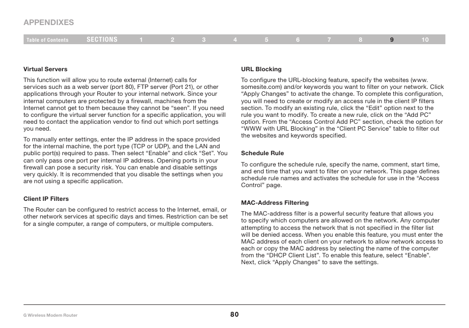 Belkin F5D7634-4A-H User Manual | Page 82 / 94