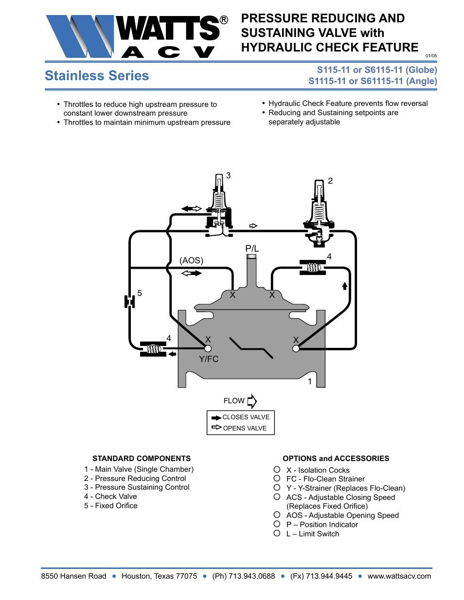 Watts S1115-11 User Manual | 1 page