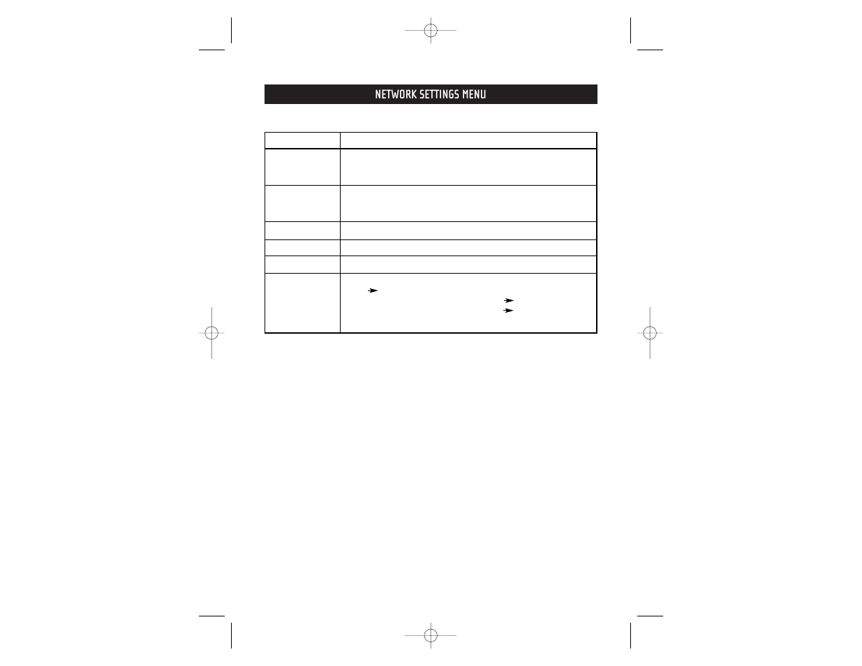 Network settings menu | Belkin F1DE101G User Manual | Page 33 / 45