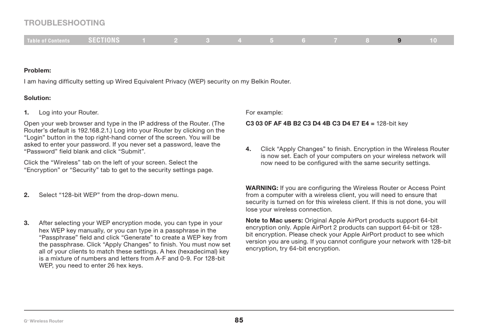 Belkin PM01116-A User Manual | Page 87 / 98