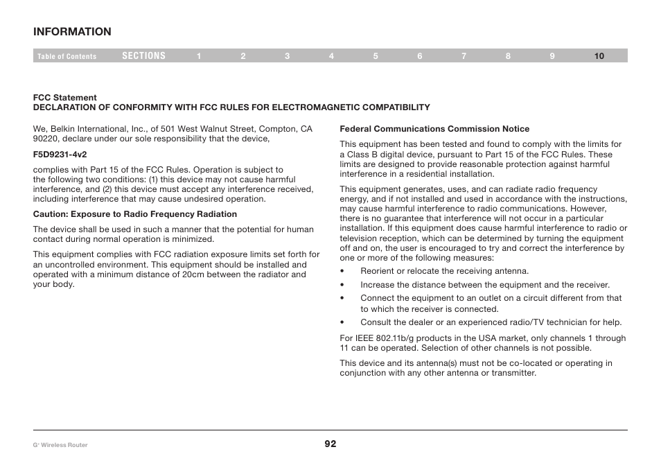 Belkin PM01116-A User Manual | Page 94 / 98