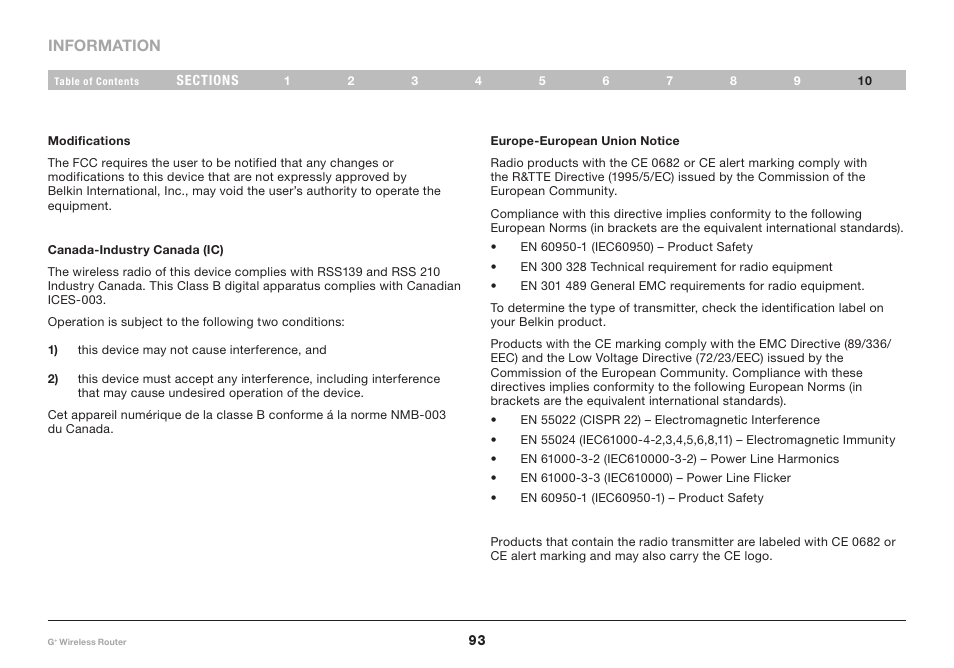 Belkin PM01116-A User Manual | Page 95 / 98