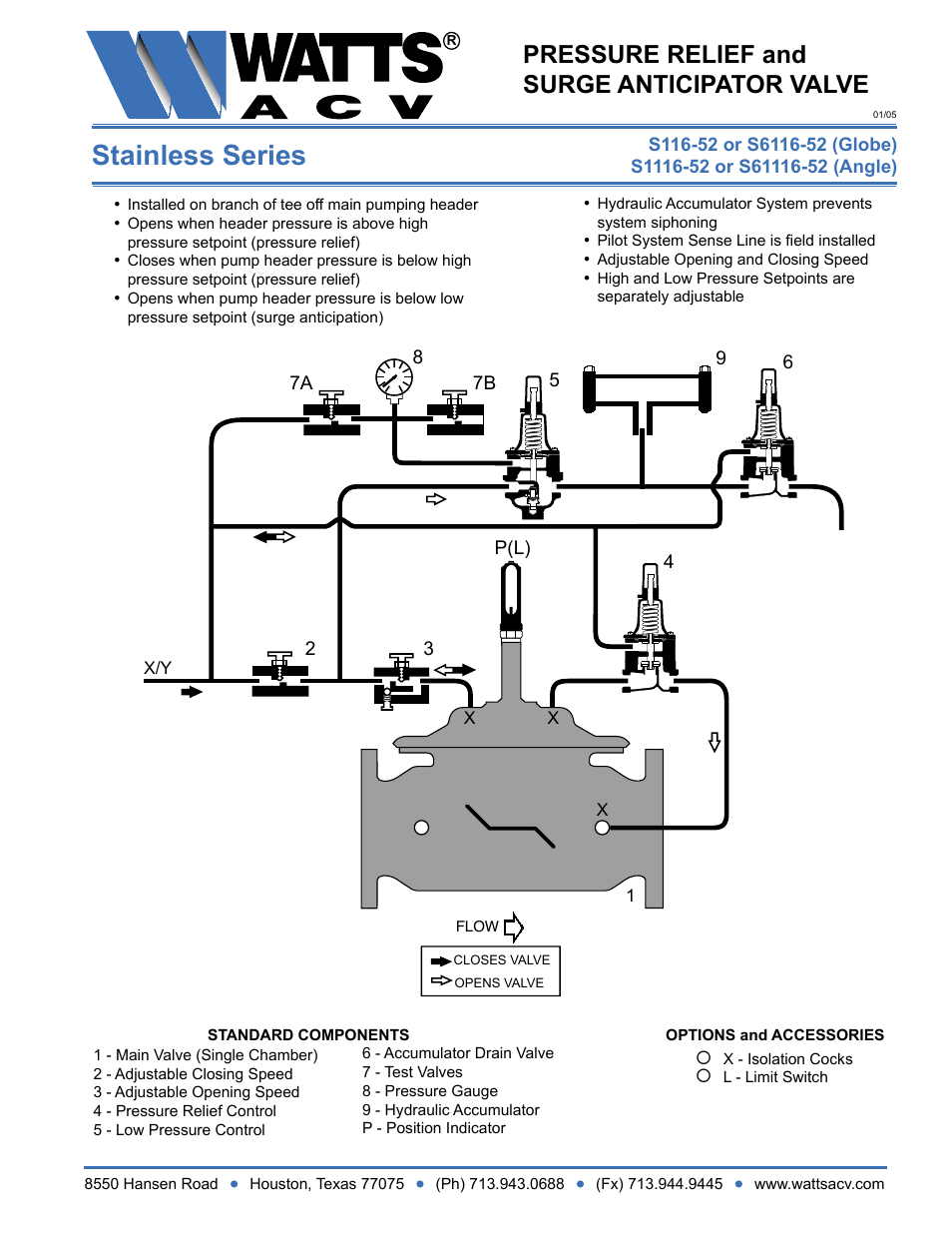 Watts S1116-52 User Manual | 1 page