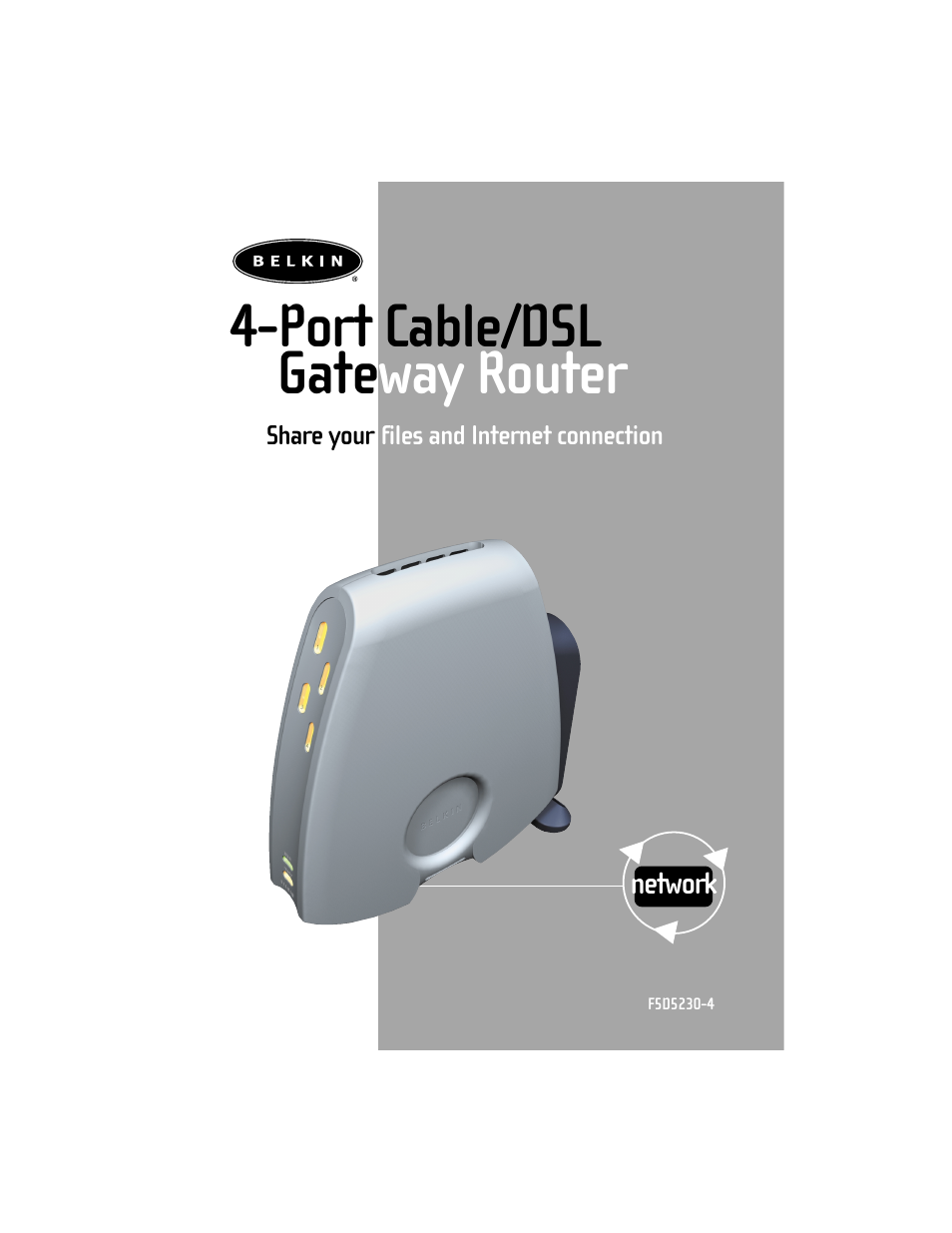 Belkin F5D5230-4 User Manual | 49 pages