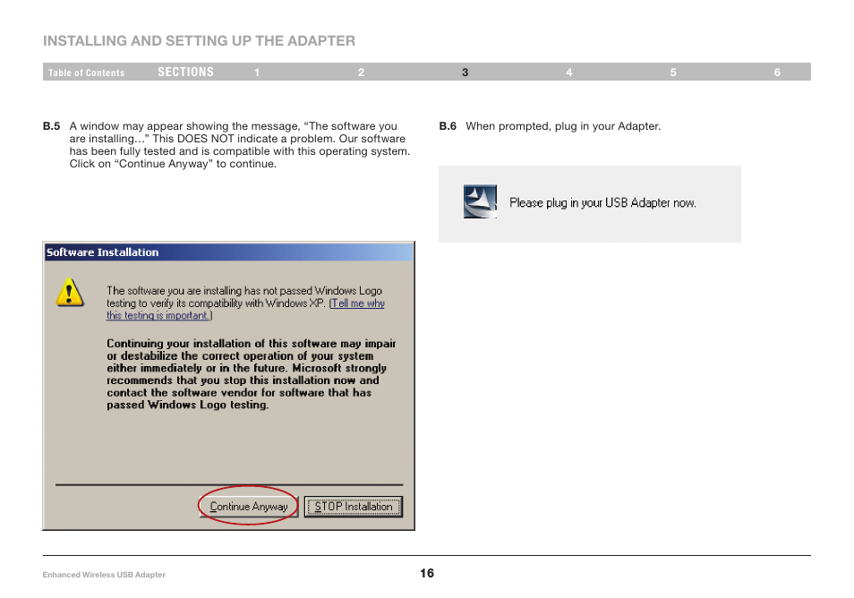 Belkin Enhanced Wireless USB Adapter 8820-00050ea F6D4050 User Manual | Page 18 / 43