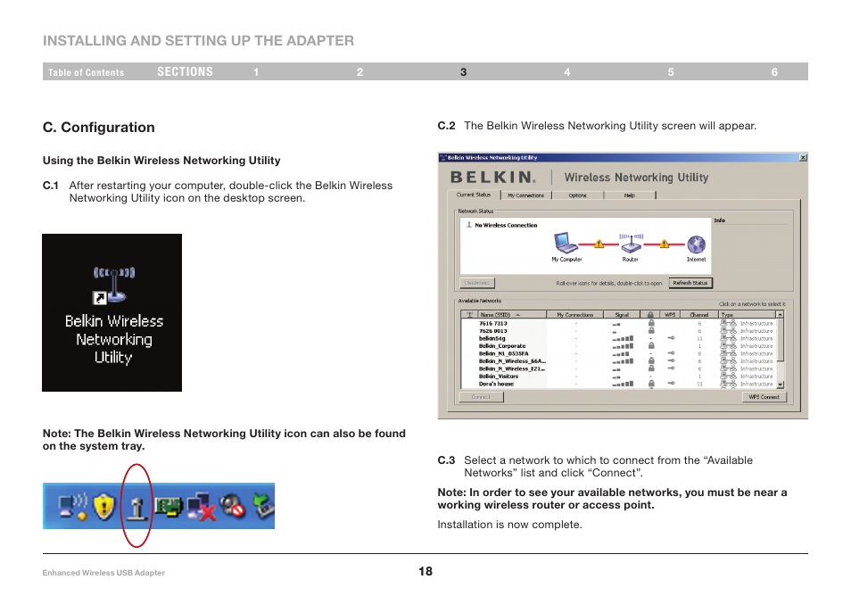 Belkin Enhanced Wireless USB Adapter 8820-00050ea F6D4050 User Manual | Page 20 / 43