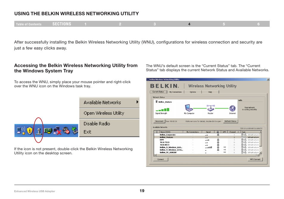Belkin Enhanced Wireless USB Adapter 8820-00050ea F6D4050 User Manual | Page 21 / 43