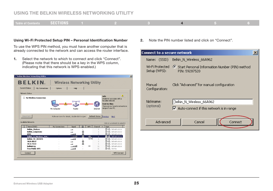 Belkin Enhanced Wireless USB Adapter 8820-00050ea F6D4050 User Manual | Page 27 / 43