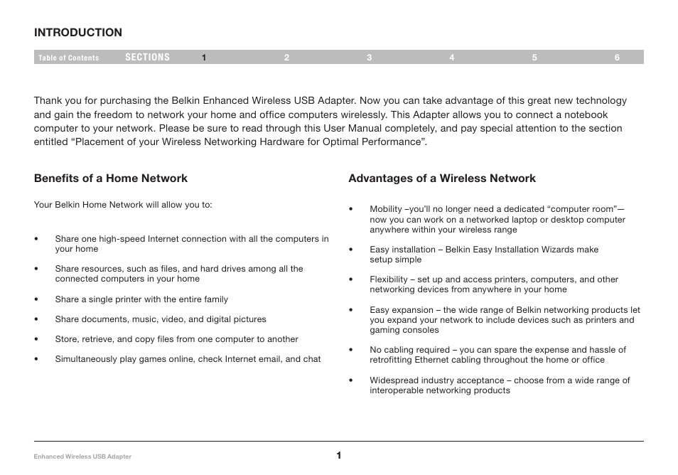 Belkin Enhanced Wireless USB Adapter 8820-00050ea F6D4050 User Manual | Page 3 / 43