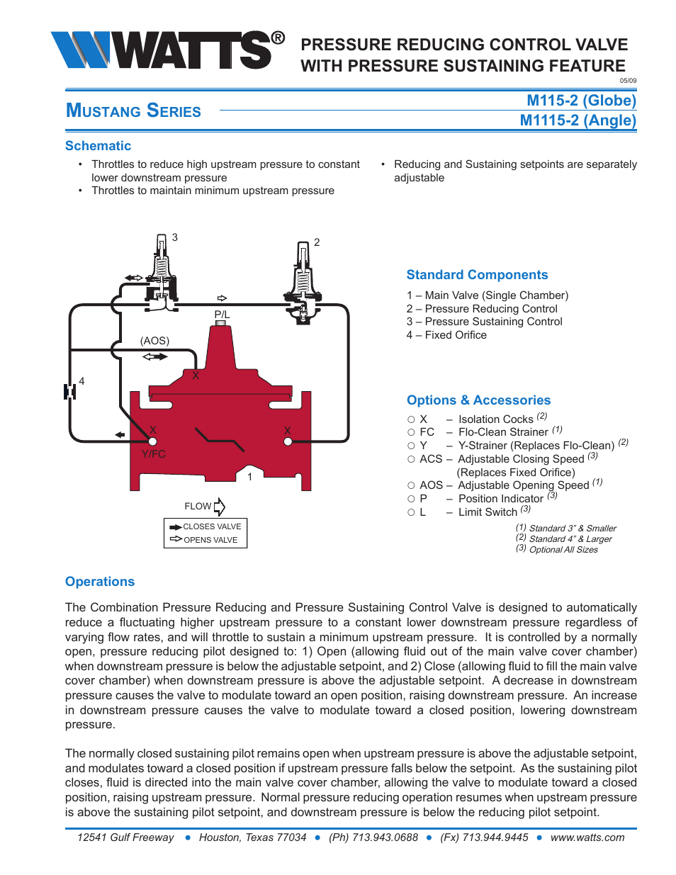 Watts M1115-2 User Manual | 8 pages