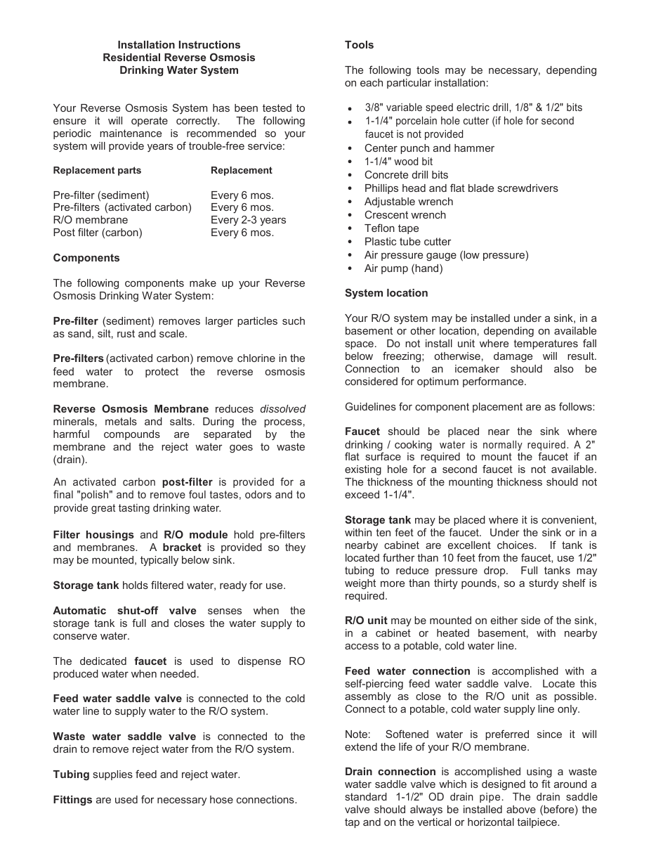 Watts FMRO5-MT User Manual | Page 2 / 8