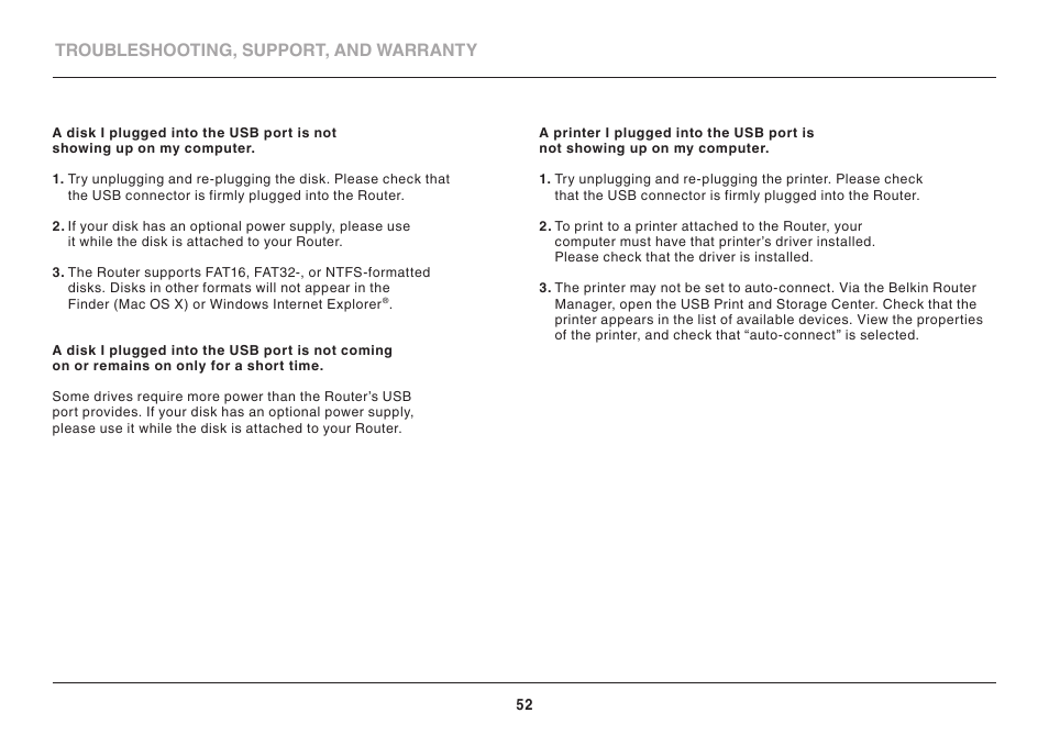 Belkin AC1800 User Manual | Page 54 / 62