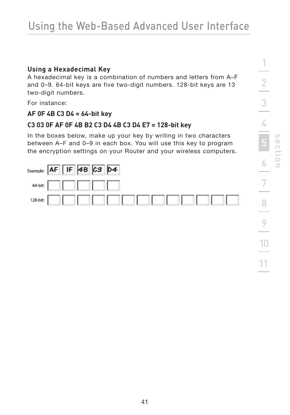 Using the web-based advanced user interface | Belkin Wireless G Travel Router F5D7233 User Manual | Page 43 / 85