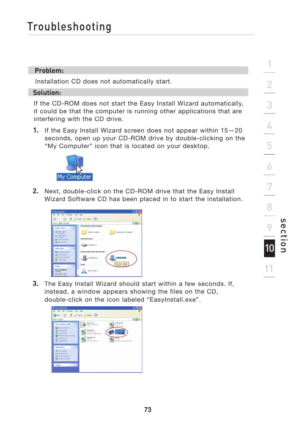 Using the adapter mode troubleshooting | Belkin Wireless G Travel Router F5D7233 User Manual | Page 75 / 85