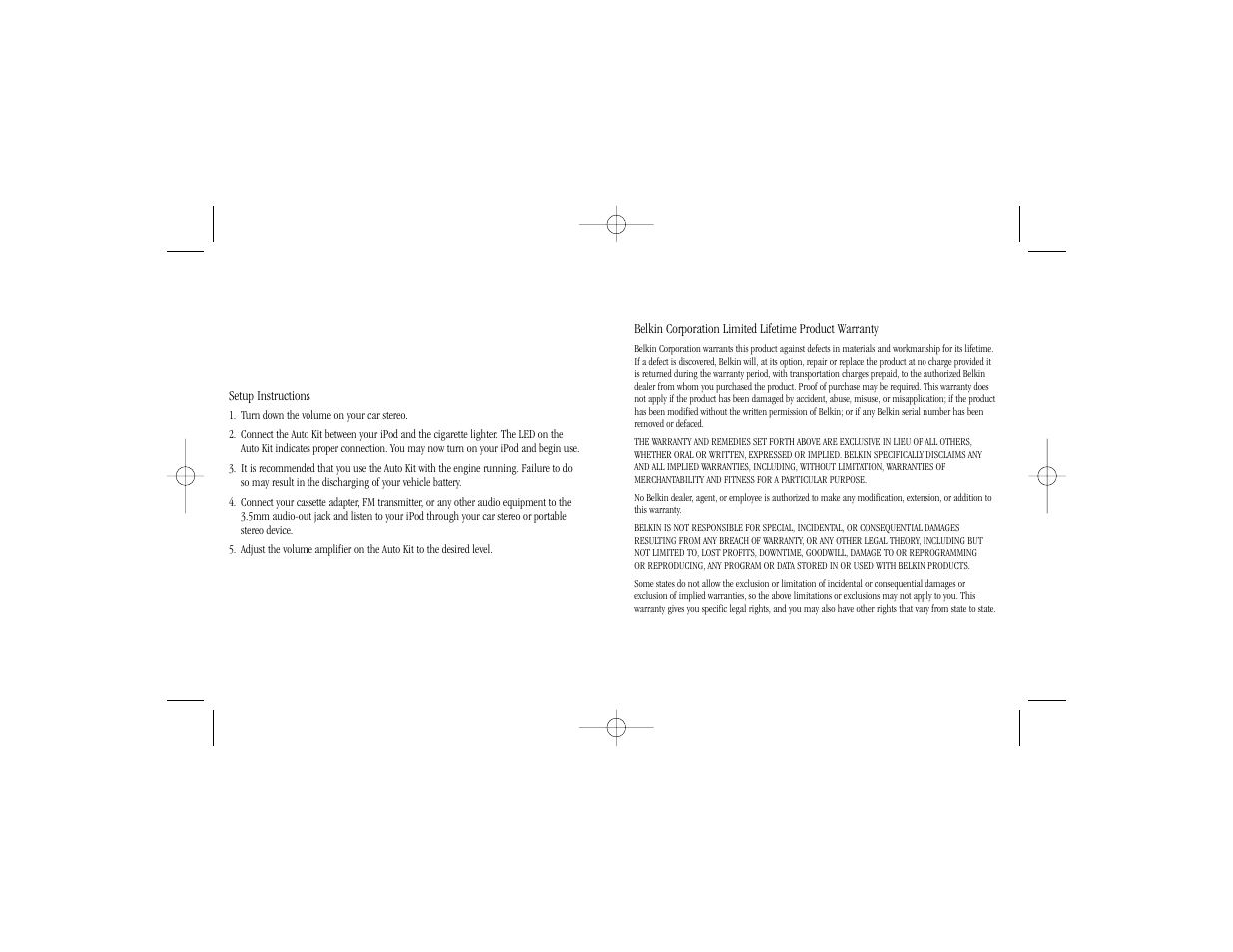 Belkin IPOD F8V7058-APL User Manual | Page 2 / 2