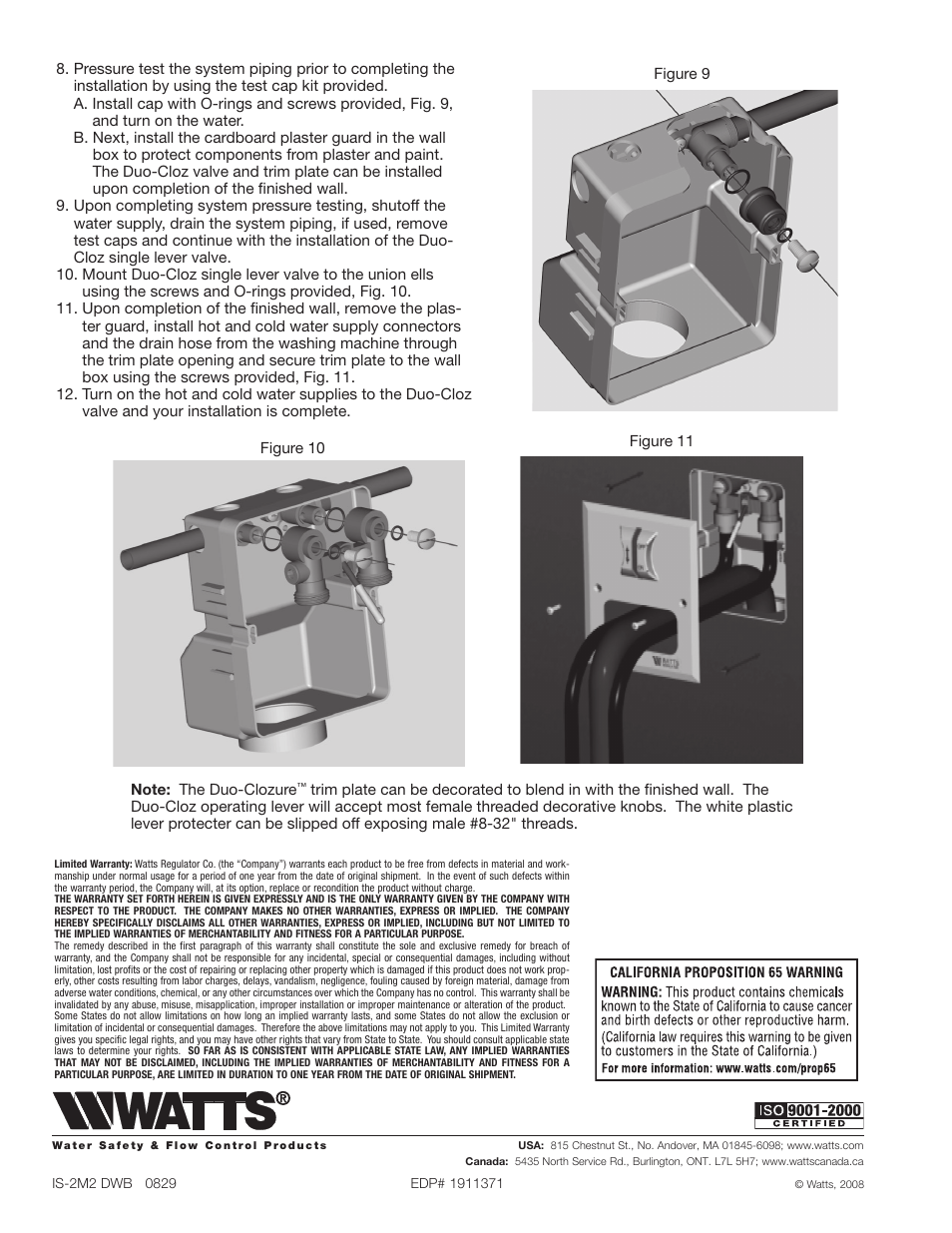 Watts DWB User Manual | Page 4 / 4