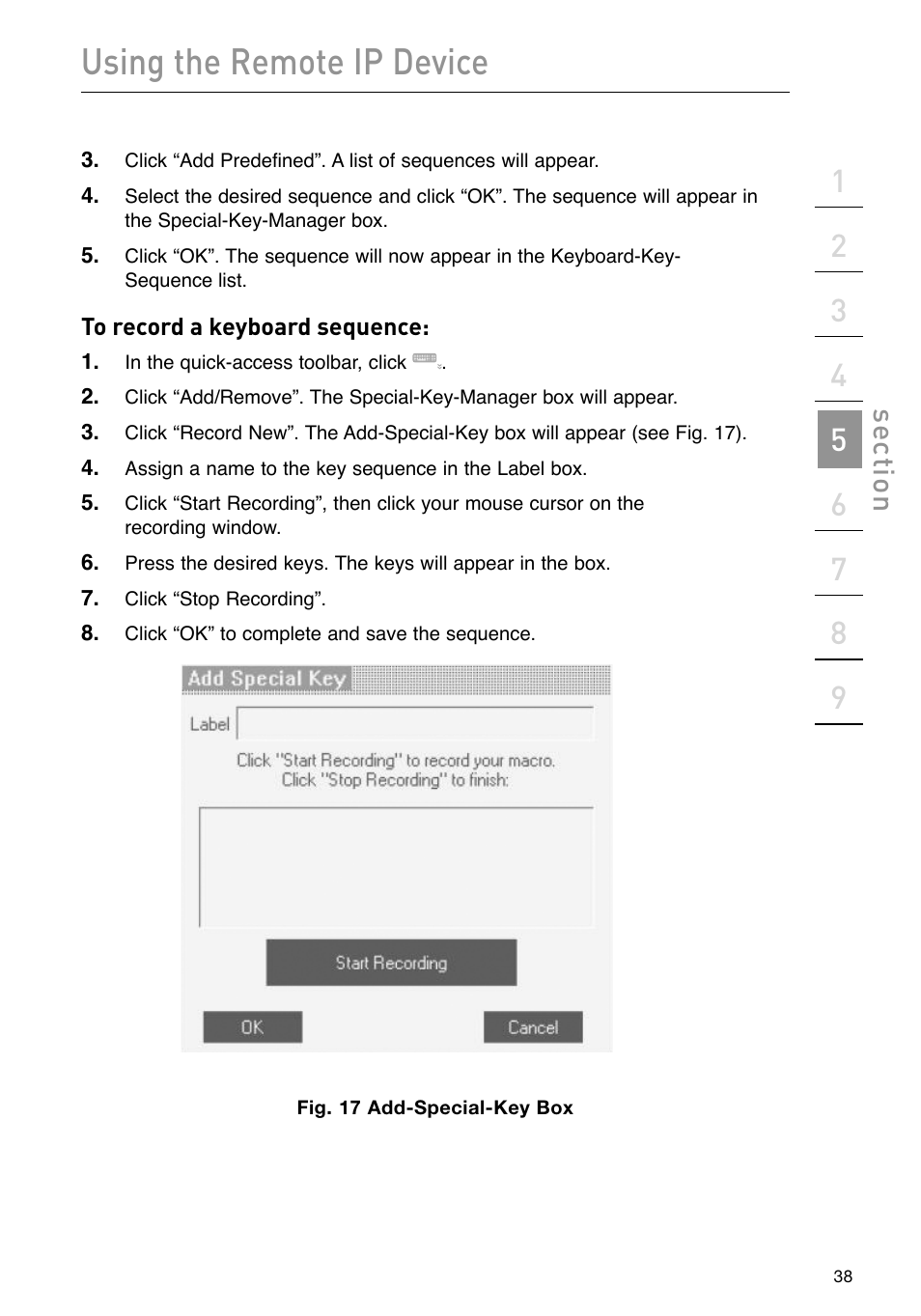 Using the remote ip device, Se ct io n | Belkin F1DP101M User Manual | Page 41 / 56