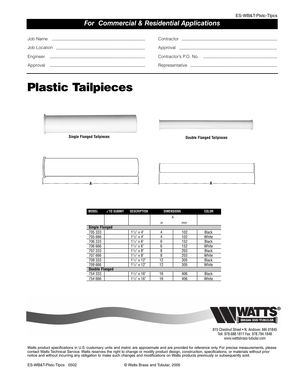 Watts 754 666 User Manual | 1 page