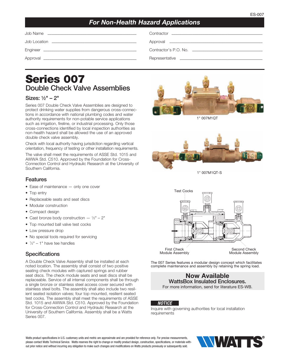 Watts 7 User Manual | 4 pages